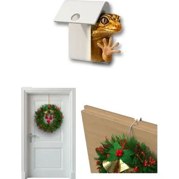 Věšák usporadejto.cz Univerzální háček na věnce DOORHOOK - bílý