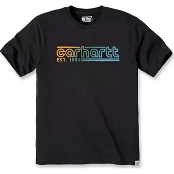 Pánské tričko CARHARTT S/S LOGO GRAPHIC T-SHIRT BLACK Velikost: S