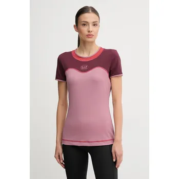 Pánská móda Tréninkové tričko EA7 Emporio Armani AF19155.7W000557 růžová 34X, vel. XS