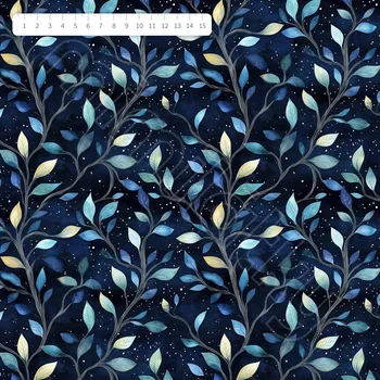 Softshell s beránkem noční větvičky modré by MIMI