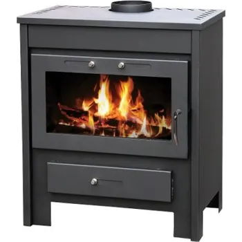 Krbová kamna s výměníkem VICTORIA Ray Max GB, 7160 černá