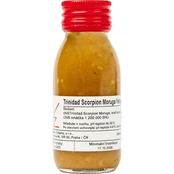 Omáčka Eska Pálivá omáčka Trinidad Scorpion Moruga Yellow