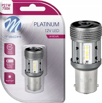 Autožárovka LED žárovka M-Tech P21W 12/24V CANBUS P21W 10 W 1 ks