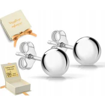 Náušnice STŘÍBRNÉ NÁUŠNICE KULIČKY VELKÉ 7MM 925