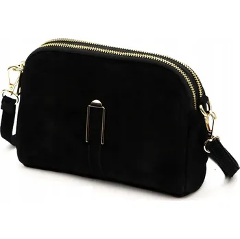 Kabelka Vera Pelle kabelka z pravé kůže černá