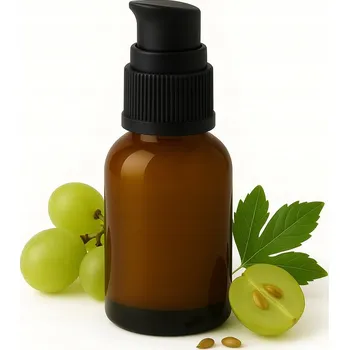 Rostlinný olej OLEJ Z HROZNOVÝCH SEMÍNEK - lisovaný za studena, PŘÍRODNÍ - 100ml - euforiaLAB