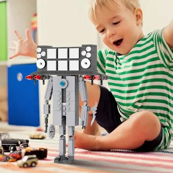 ostatní stavebnice TOALETNÍ STAVEBNICE FIGURKY STAVEBNICE STAVEBNICE TOALETA KAMERA TV DÁREK PRO CHLAPCE