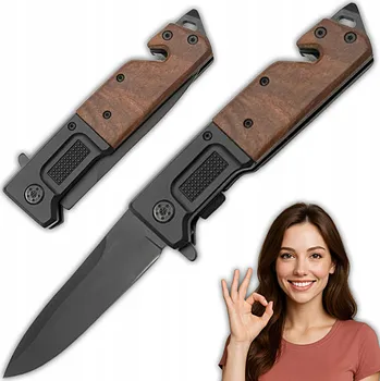 Kuchyňský nůž NŮŽ ZAVÍRACÍ ZÁCHRANÁŘSKÝ LOVECKÝ SURVIVAL 23cm OSTRÝ UNIVERZÁLNÍ KNIFE