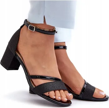 Dámské sandále VINCEZA dámské sandály elegantní boty na sloupku podpatek blok, velikost 38