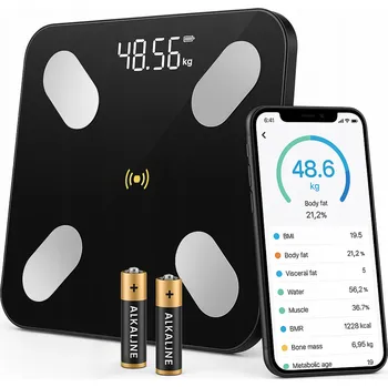 Osobní váha BLUETOOTH SMART Osobní Váha 25v1 do 180 kg, Analytická, Inteligentní LWEIGHT