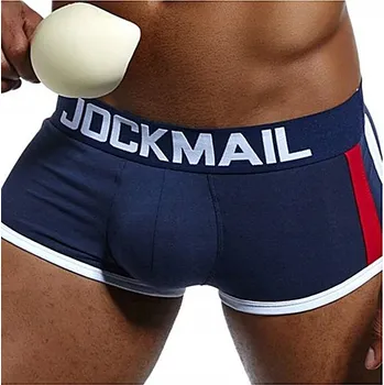 Boxerky Pánské bavlněné boxerky s Push Up vložkou pro zvětšení objemu JOCKMAIL - XXL