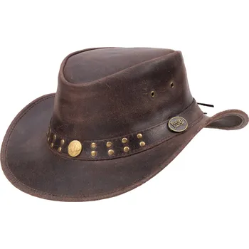 Klobouk Scippis DRIFTWOOD PIONEER – kožený westernový klobouk Velikost: 61 cm (XL)