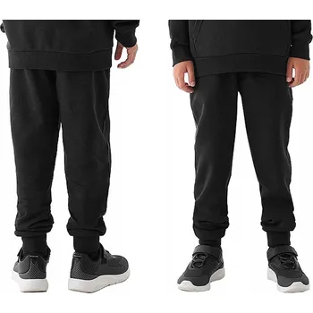 4F Chlapecké tepláky joggery - černé, Velikost 152 (11-12 let)