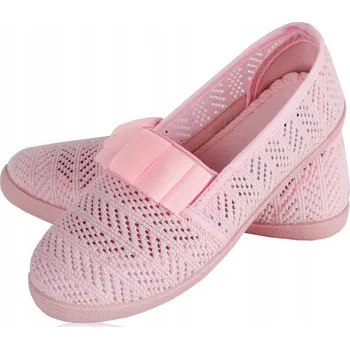 Dámské tenisky Růžové prolamované KRAJKOVÉ tenisky světle růžové 35