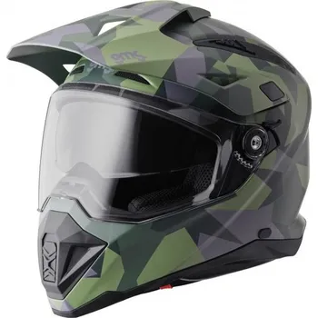 Motodoplněk Enduro helma GMS ADVENTUS CAMO ZG15002 matně zeleno-černo-maskáčová XL