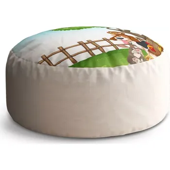 Taburet Sablio Taburet Circle Zvířátka 2: 38x48 cm