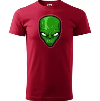 Pánská móda Sablio Tričko s potiskem Zóna 51 - červené 2XL