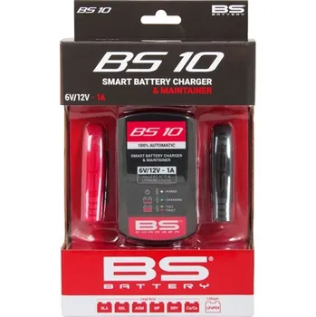 Nabíječka autobaterie Nabíječka motobaterií BS BATTERY BS10 6V-12V STD/AGM/GEL, 12,8V LITHIUM (LIFE P04), 1A do 20Ah