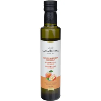 Přisada na vaření a pečení La Masrojana ochucený olivový olej s pomerančem 0,25 l