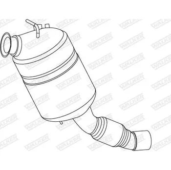 Filtr pevných částic Filtr pevnych castic, vyfukovy system WALKER 73382