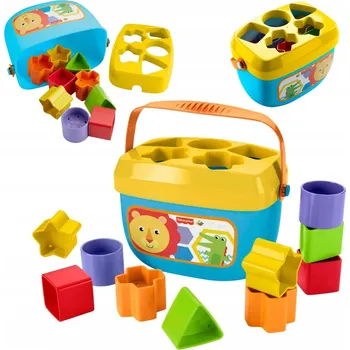 ostatní stavebnice STAVEBNICE BAREVNÉ PRO TŘÍDĚNÍ PRO MIMINKA VÝUKA TVARŮ S KUFRÍKEM 11 ks