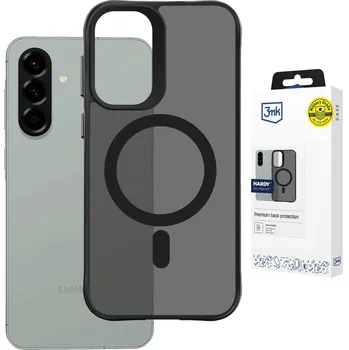 Pouzdro na mobilní telefon Černé Pouzdro s MagSafe 3mk Hardy Hazy Mag Case na zadní stranu telefonu Samsung Galaxy A36/A56