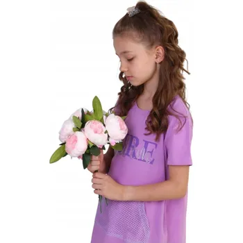 Dámské šaty Bavlna Šaty BONITO pro dívky, velikost 128, fialové