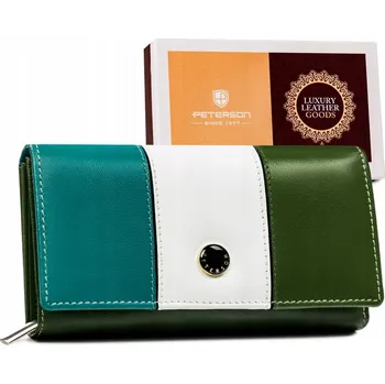Peněženka Peterson peněženka z pravé kůže, vícebarevná - dámská