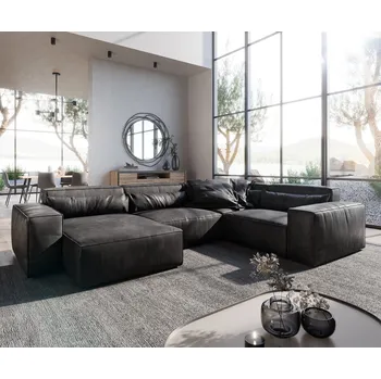 Pohovka Pohovka ve tvaru "U" Sirpio D 330x240 cm imitace kůže