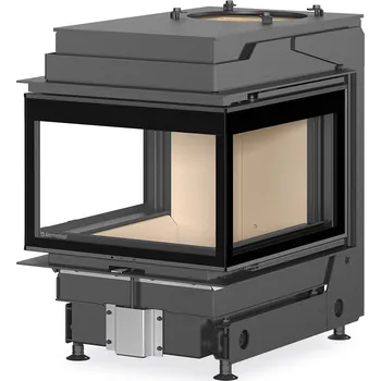 Krbová kamna DYNAMIC U 3G S 56.44.57.21 K1 - třístranná kamnová vložka pro dlouhodobý akumulační provoz s dvojitým prosklením