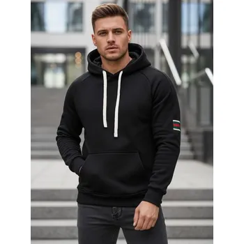 Pánská móda Dstreet Parádní pánská mikina s kapucí a klokaní kapsou