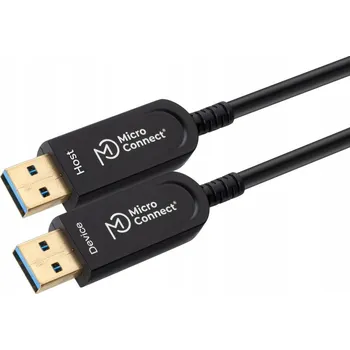 Datový kabel Microconnect USB3.0AA10BOP USB kabel 10 m, USB 3.2 Gen 1 (3.1 Gen 1), USB-A, černý