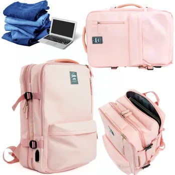 Solier FV06 Cestovní batoh do letadla 35 l, růžový