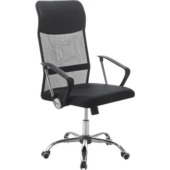 Ergonomické černé kancelářské křeslo TC3-973M s výškovou regulací