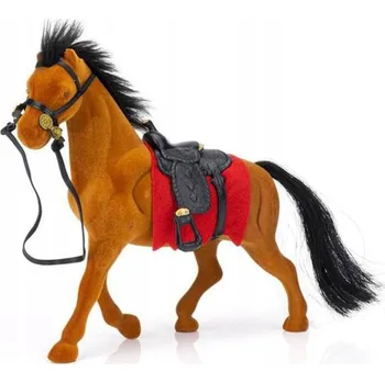 Kůň fliška se sedlem 18cm 3 barvy v krabičce 16x16,5x5,5 cm