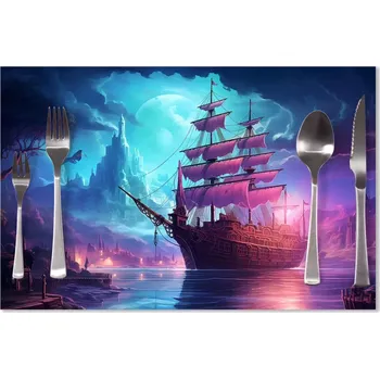 prostírání Sablio Prostírání Magická plachetnice pod měsícem: 40x30cm