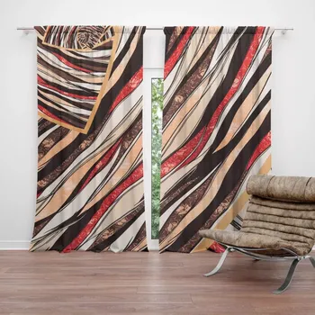 Závěs Sablio Závěs Pruhovaný motiv: 2ks 140x250cm