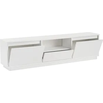 Televizní stolek Vanguard stylový TV stolek, bílá přírodní