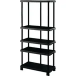 Davide + D+90455 Regál s variabilní výškou polic, 5 polic, šířka 92 cm