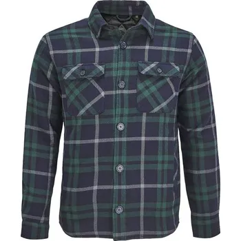 Pánská košile SOL'S Zateplená flanelová košile Noah - Zelená | XL/2XL