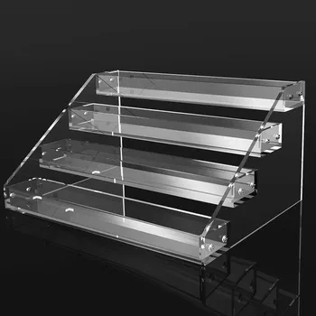 hřeben Úložný zásobník na lak na nehty Feelhap 4vrstvý držák na akrylové laky na nehty, organizér na