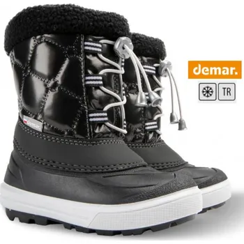 Pánská zimní obuv DEMAR sněhule FURRY 2 NF 1530 black černá vel.30-35, černá - 39