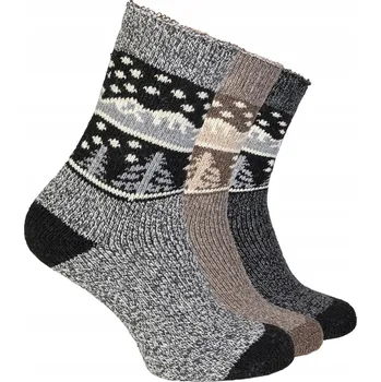 Pánské ponožky Alpaca Wolle Ponožky Tlusté Teplé Vlněné Ponožky Zimní z Alpaky vícebarevná velikost 39-42