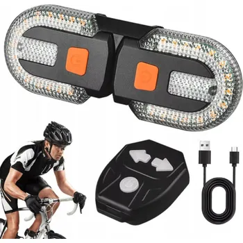 Cyklosvítilna ZADNÍ SVĚTLO NA KOLO LED SILNÉ AKUMULÁTOROVÉ 5 režimů + DÁLKOVÉ OVLÁDÁNÍ