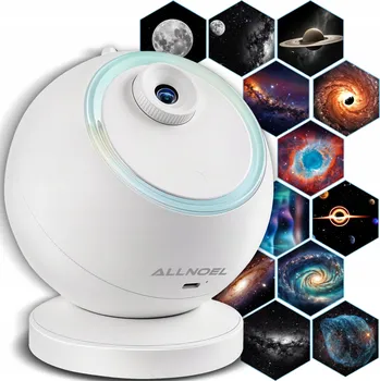 Projekční technika PROJEKTOR NOČNÍ OBLOHY PROJEKTOR PLANETARIUM LAMPIČKA VESTAVĚNÁ BATERIE BT REPRODUKTOR