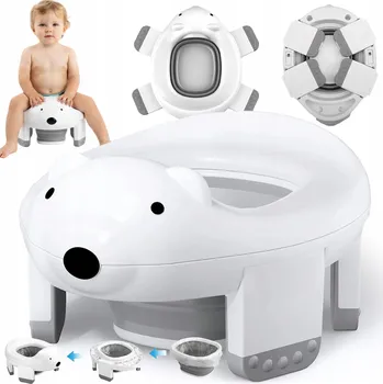 Kojenecká hygiena NOCNIK TURYSTYCZNY PRO DĚTI, SKLÁDACÍ, CESTOVNÍ, PŘENOSNÝ, OPAKOVANĚ POUŽITELNÝ, BÍLÝ