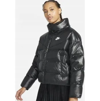 Nike dámská péřová bunda bez kapuce DÁMSKÁ MLÁDEŽNICKÁ SPORTOVNÍ MÓDNÍ PÉŘOVÁ ZIMNÍ velikost XL
