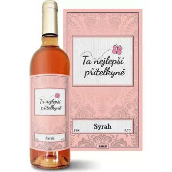 Víno Sablio Růžové víno Ta nejlepší přítelkyně: 0,75 l
