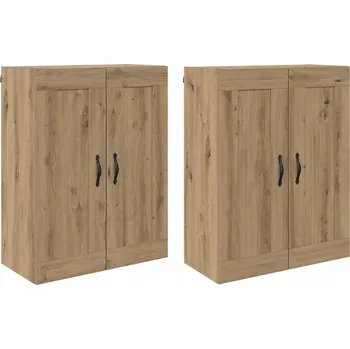 Příborník do zásuvky Nástěnné skříňky 2 pcs Artisanový dub 69,5 x 34 x 90 cm