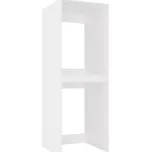 Stojící skříňka TopEshop bílá matná na pračku a sušičku se 2 policemi